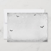 Gothische Halloween Bruiloftsborrel Advieskaart Kaart (Achterkant)