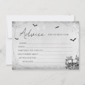 Gothische Halloween Bruiloftsborrel Advieskaart Kaart (Voorkant)