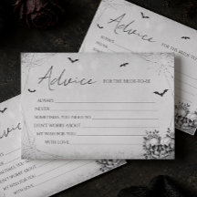 Gothische Halloween Bruiloftsborrel Advieskaart