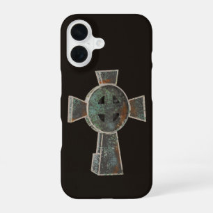 Gothische Halloween Kerkhof Grafsteen Kruis Tekeni iPhone 16 Hoesje