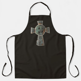 Gothische Halloween Kerkhof Grafsteen Kruis Tekeni Schort
