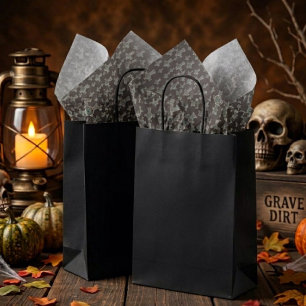 Gothische Halloween Kerkhof Grafsteen Kruis Tekeni Tissuepapier