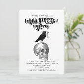 Gothische Halloween uitnodiging (Staand voorkant)