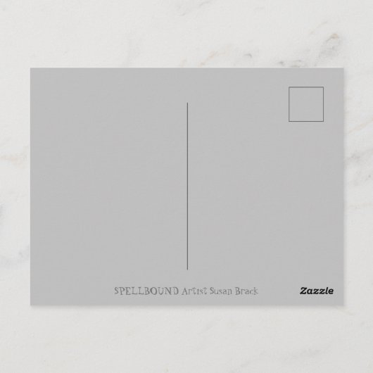 GOTHISCHE HALLOWEEN UNICORN MET BBT WINGS, HORSE BRIEFKAART (Achterkant)