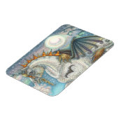 GOTHISCHE HALLOWEEN UNICORN MET BBT WINGS, HORSE MAGNEET (Linkerzijde)