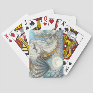 GOTHISCHE HALLOWEEN UNICORN MET BBT WINGS, HORSE POKERKAARTEN