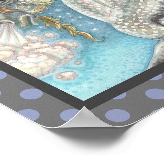 GOTHISCHE HALLOWEEN UNICORN MET BBT WINGS, HORSE POSTER (Hoek)