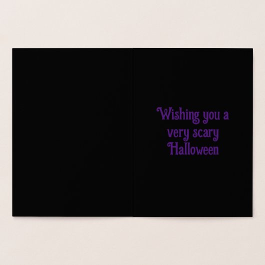 Gothische Halloween Vampier Dame Custom Folie Kaarten (Binnen)
