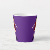 Gothische Halloween-vampierdame Latte Mok (Voorkant)