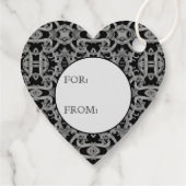 GOTHISCHE Hart Cadeaubijsluiters Bedankjes Labels (Achterkant)