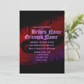 Gothische harten en saai huwelijk kaart (Staand voorkant)