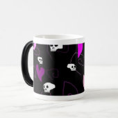 Gothische hemels en hart van EMO Magische Mok (Voorkant links)