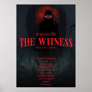 Gothische Horror De Getuige Donkere Esthetische Mu Poster