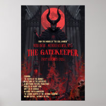 Gothische Horror Poster De Poortwachter Muurkunst