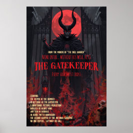 Gothische Horror Poster De Poortwachter Muurkunst