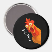 Gothische humor grappige F-Caw-F kraai Magneet (Voorkant / Achterkant)