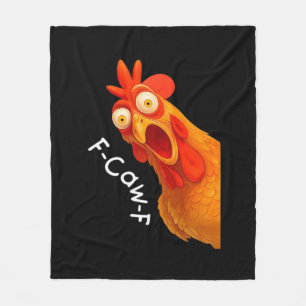 Gothische humor grappige F Caw F kraai ontwerp Fleece Deken