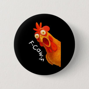 Gothische humor grappige F Caw F kraai ontwerp Ronde Button 5,7 Cm