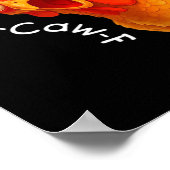 Gothische humor grappige F-Caw-F kraai Poster (Hoek)