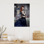Gothische Kaars Fee Poster van Molly Harrison (Keuken)