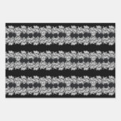 Gothische kant, schedels en rozen, ontwerp 3 inpakpapier vel (Voorkant 2)