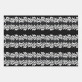 Gothische kant, schedels en rozen, ontwerp 3 inpakpapier vel (Voorkant)