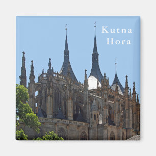 Gothische kathedraal van St. Barbara in Kutna Hora Magneet
