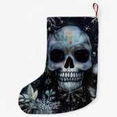 Gothische Kerst Schedel Griezelen Kleine Kerstsok (Achterkant)