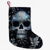 Gothische Kerst Schedel Griezelen Kleine Kerstsok (Voorkant)
