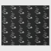Gothische Kerstboom Cadeaupapier (Vlak)