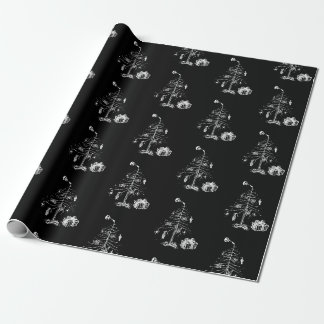 Gothische Kerstboom Cadeaupapier