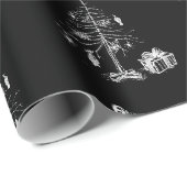 Gothische Kerstboom Cadeaupapier (Rol Hoek)