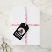 Gothische Kerstboom I Cadeaulabel (Met Touw)