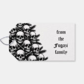 Gothische Kerstboom II Cadeaulabel (Achterkant Horizontaal)