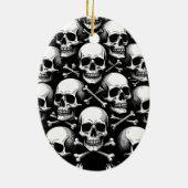 Gothische Kerstboom II Keramisch Ornament (Achterkant)