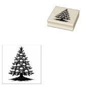 Gothische Kerstboom II Rubberstempel (Gestempeld)