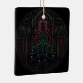 Gothische Kerstboom Schedels Keramisch Ornament (Rechts)