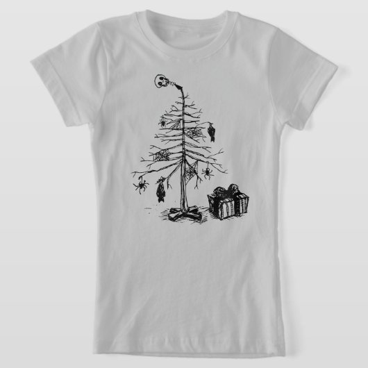 Gothische Kerstboom T-shirt (Laagn)