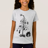Gothische Kerstboom T-shirt (Voorkant)