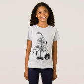 Gothische Kerstboom T-shirt (Voorkant volledig)
