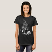 Gothische Kerstboom T-shirt (Voorkant volledig)