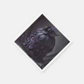 Gothische koekjes in een zwarte Paarse kleur. Servet (Hoek)