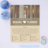 Gothische kolommen, Adverteren een bruiloft Flyer (Enkel)