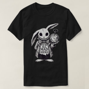 Gothische Konijn Dolle Wonderland Donkere Fantasy T-shirt