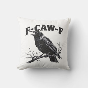 Gothische Kraai Humor F-Caw-F Grappig Essentieel Kussen
