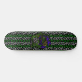 Gothische kraaien schedel en Botten Random Skulls Persoonlijk Skateboard (Horizontaal)