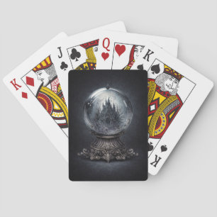 Gothische Kristallen Bol Kunst – Donkere Fantasy B Pokerkaarten