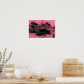 Gothische Krullen Print (Keuken)