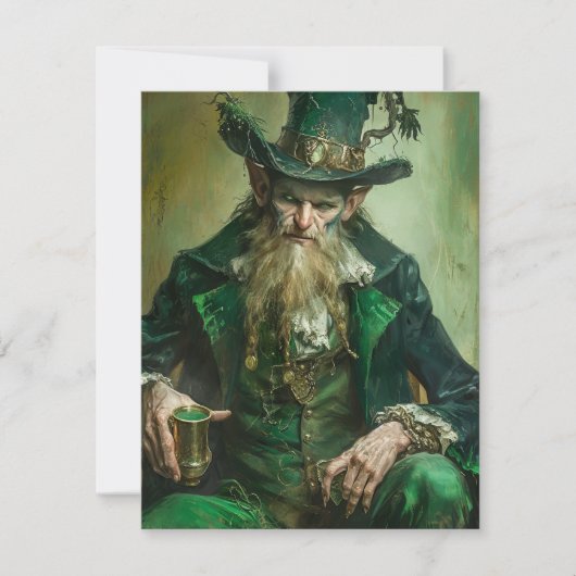 Gothische Leprechaun Notitiekaartje (Voorkant)