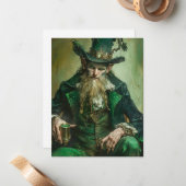 Gothische Leprechaun Notitiekaartje (Voorkant / Achterkant in situ)